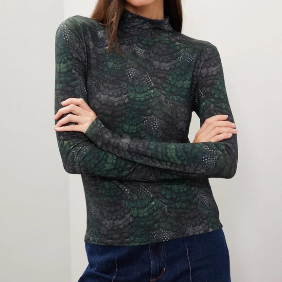 Scotch and Soda Mock Neck T-Shirt - Picture 1 of 10